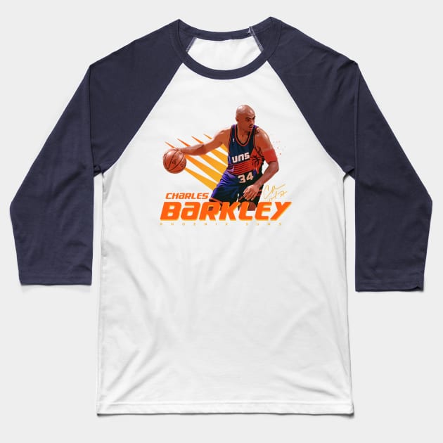 Charles Barkley Baseball T-Shirt by Juantamad